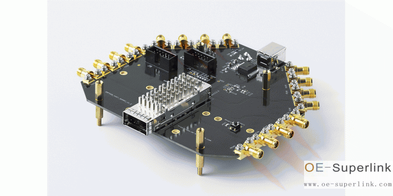 100G水平安裝QSFP28測(cè)試板